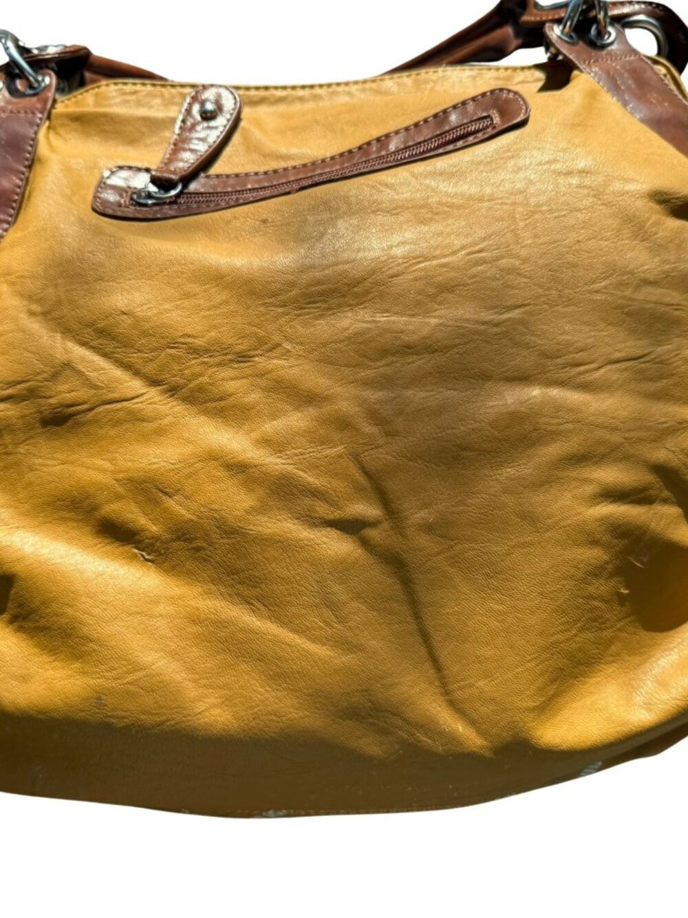 Betty Boop Y2K Mustard Brown Logo Hobo Shoulder Bag Purse - Picture 14 of 16